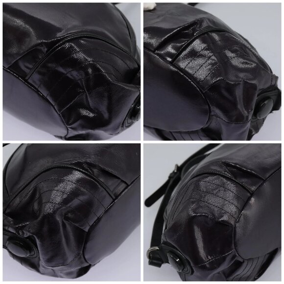 BURBERRY Blue Label Shoulder Bag Enamel Purple Auth ti2877 - Picture 16 of 16